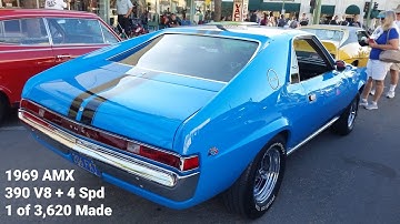 1969 AMC AMX 390 V8 X Code 315hp 425 Torque 4 Speed 1 of 3,620 Made in 69 Featured Car of the Day