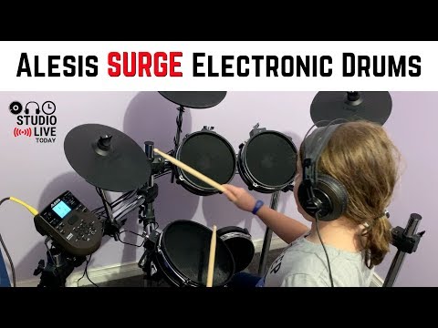 alesis-surge-mesh-electronic-drum-set---setup