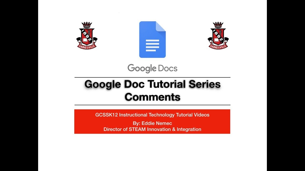 Google Docs Tutorial Video 7: Comments - YouTube