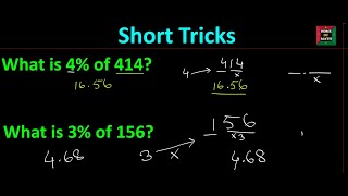 Percent Hack- Math Shortcut tricks