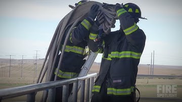 Fire Hose Handoff on Ladder Training| Hoses over Ladders