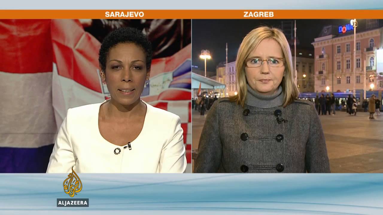 استقبال رسمي للجنرالات الكرواتيين في زغرب - قناة الجزيرة البلقان