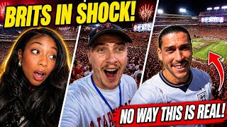 European Tourists Experience American College Football for the First Time 🇺🇸🏈 -They Can't Believe It