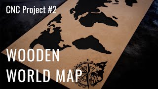 Super Cool Double-Layer Wooden World Map