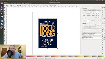 Adding Text to PNG in Inkscape
