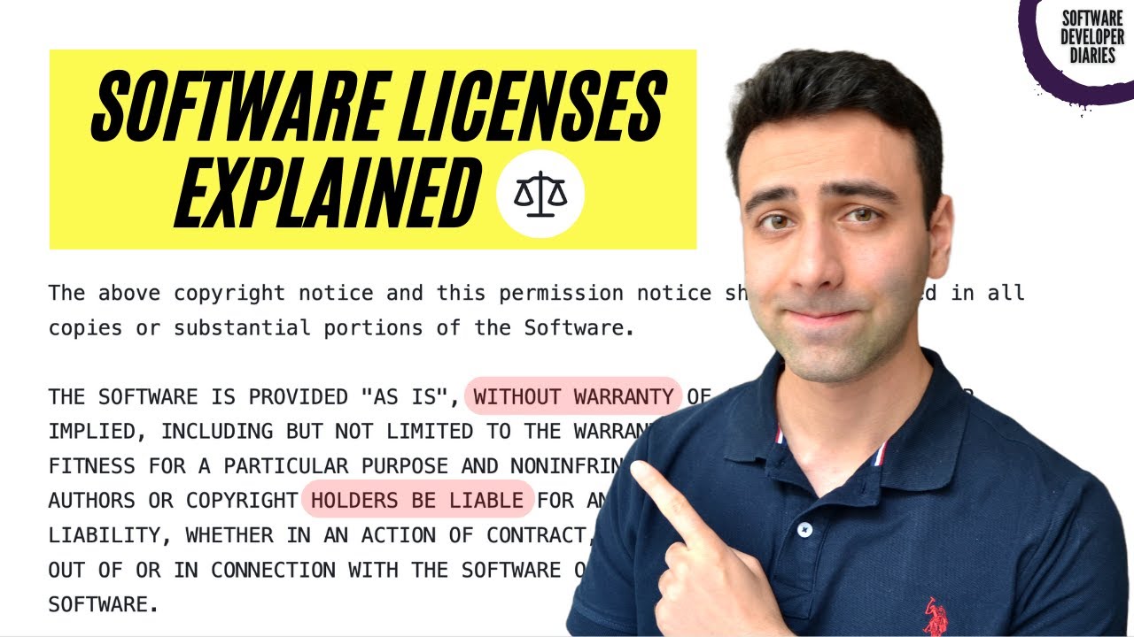 What is a software license and what types are available?