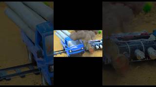 🚜 DIY Mini Tractor BuildsUnderground Tunnel & Brick Bridge 🏗️ | Construction Science Project #shorts