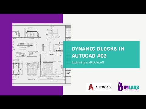 DYNAMIC BLOCKS IN AUTOCAD #03 | MALAYALAM | SEENA S G | BIMLABS