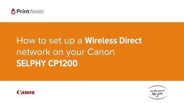 How to set up a Wireless Direct network on your Canon SELPHY CP1200