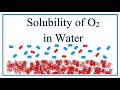 Oxygen Solubility in Water