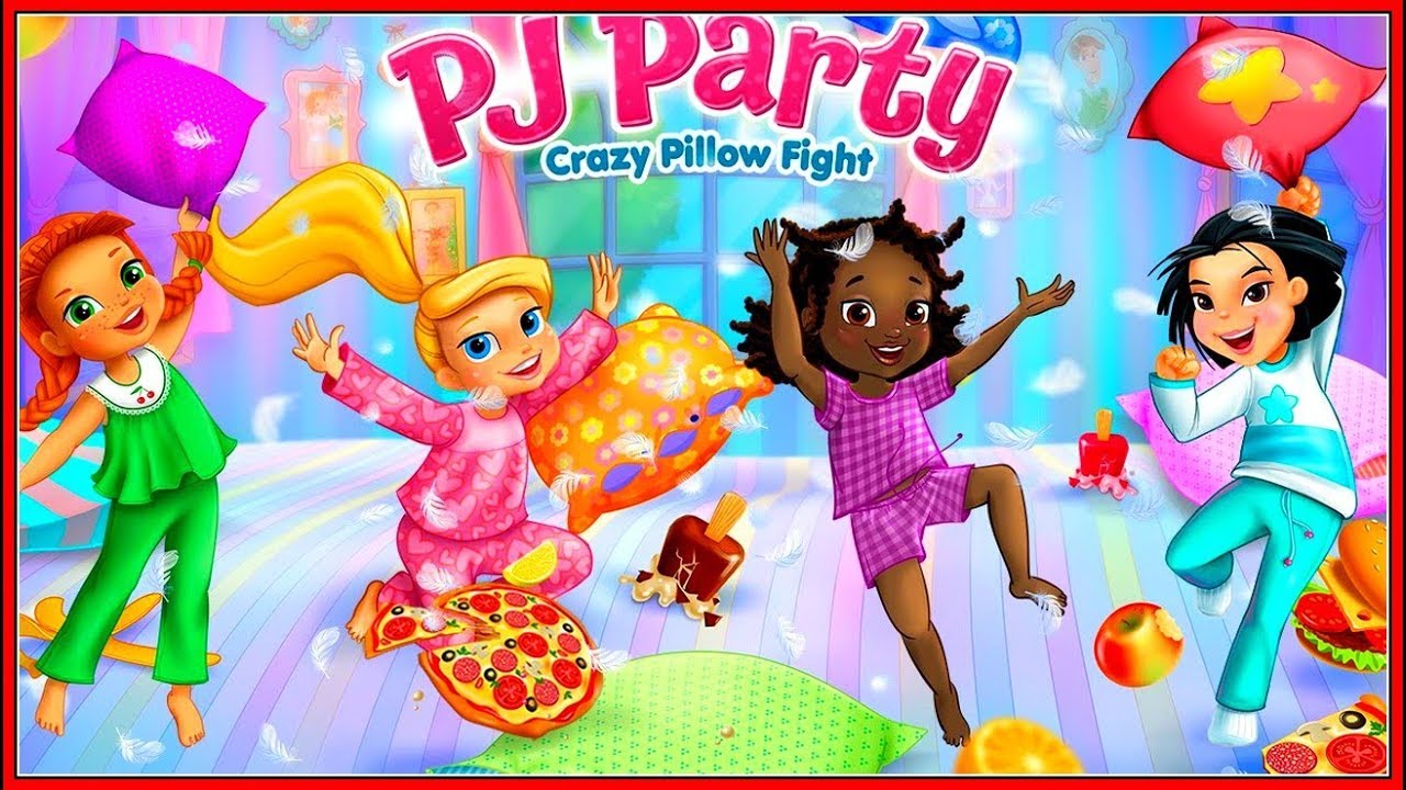 Funny Games For Kids🌟PJ Party - Crazy Pillow Fight Gameplay