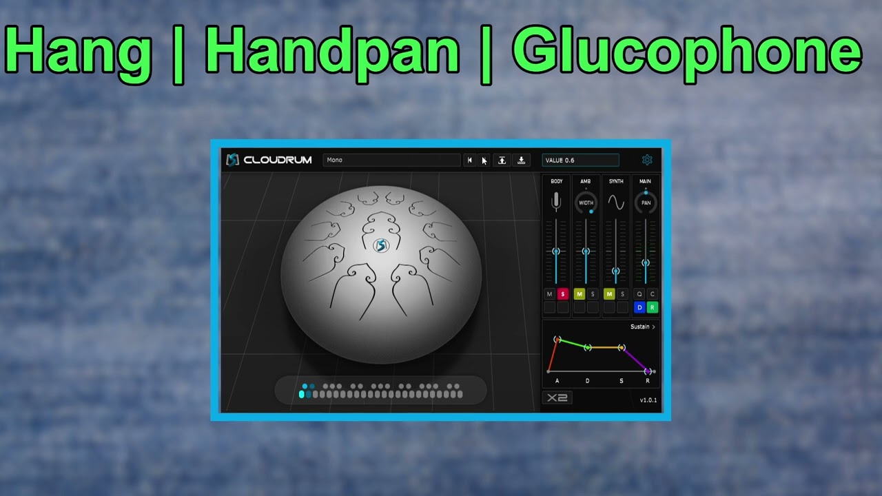 Free Hang | Handpan | Glucophone | Ample Percussion Cloudrum | Factory Sound | Ample Sound