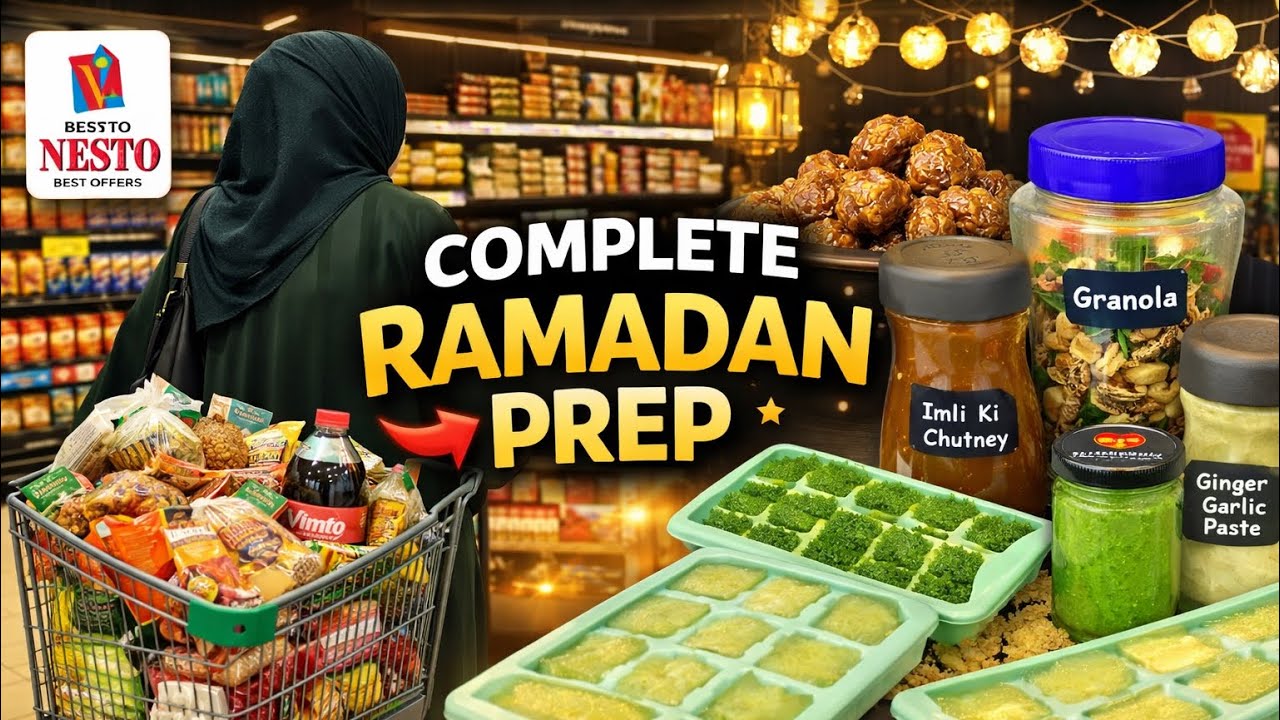 🌙 Ramadan Shopping Haul 🛒 Ramadan Freezer Prep in UAE 🇦🇪 & Home Decor 2026 ✨