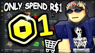 R$1 Robux Shopping Spree! (Cheap Roblox Avatar Challenge)