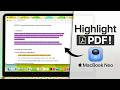 MacBook Neo: How to Highlight PDF in Preview!