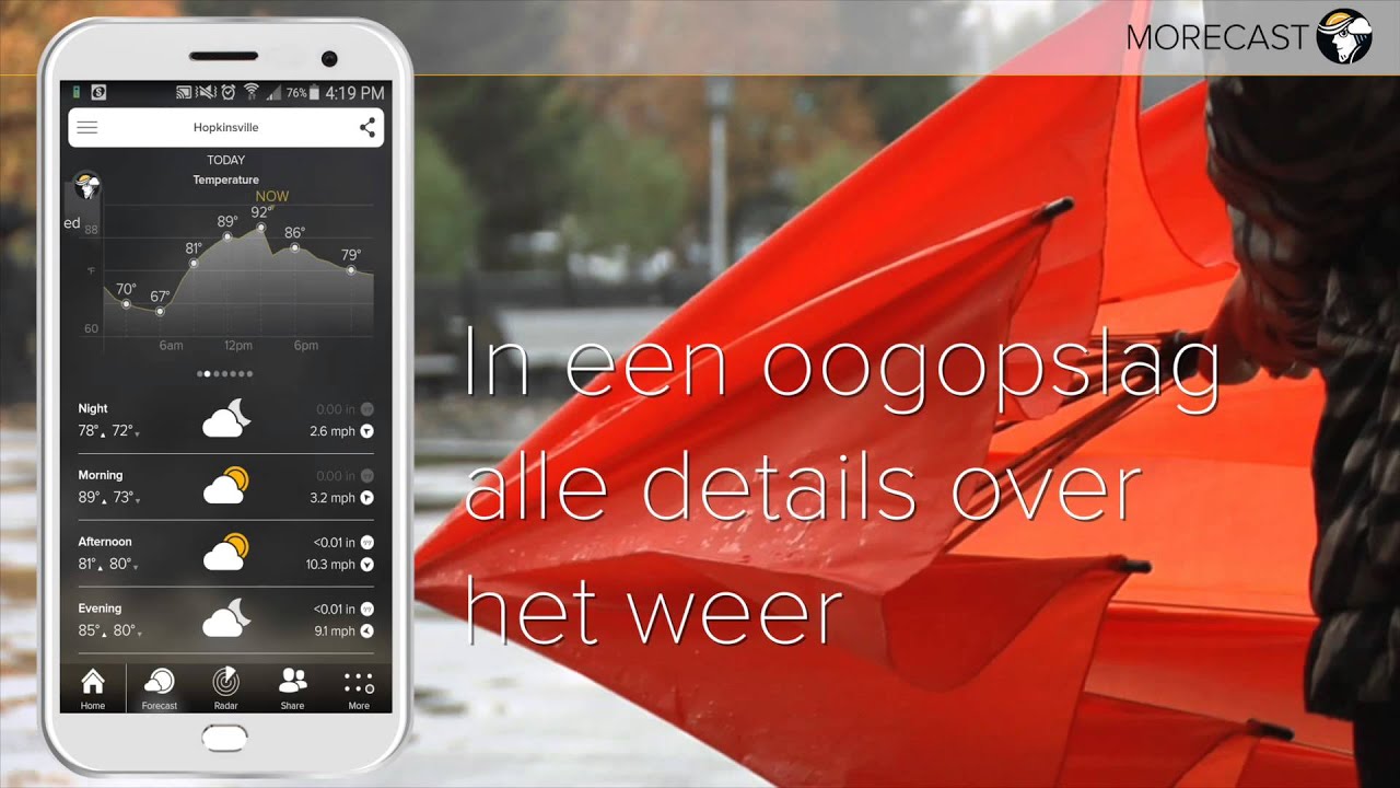 MORECAST - Gratis Premium Weer