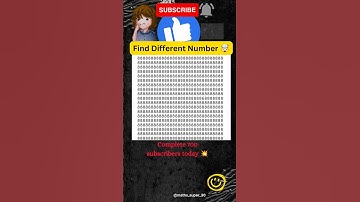 Find Different Number 🤯🧠💡#math #shorts 🙀🤔
