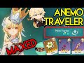 Level 90 Max Talent 10 Anemo Traveler CROWNED | Viridescent Venerer & Weapon Testing Genshin Impact