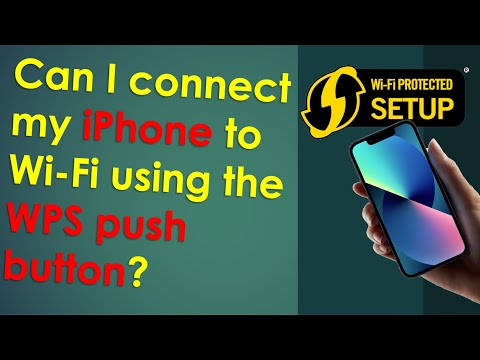 Can I connect my iPhone to wifi using the WPS push button?
