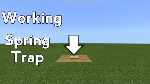 How to Make Working Spring Trap (Command Block)