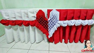 HEART SHAPE #2 TABLE SKIRTING DESIGN IDEAS #diy #tabledecoration #tabledesign #trending #viral