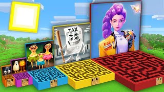 What Inside This Brainrot All Size Maze Rumi Kpop Demon Hunters Hamood Habibi.exe In Minecraft ?