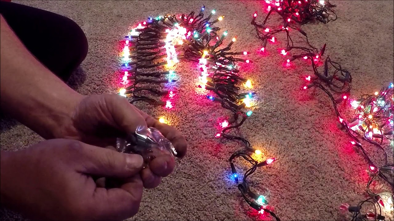 Replace those old flashing Christmas tree lights YouTube