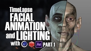 Cinema 4D & Redshift Goblin Facial Animation Time - Lapse - PART 1 -