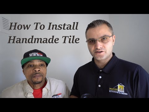 How to install - handmade Crackle Glazed Tile - Certified Installers (part one/prep day)