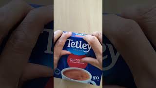 Opening Tetley Tea #satisfying #healthy #drinks #shorts