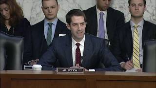 March 7, 2019: Senator Tom Cotton Q&A on Senate Armed Services Committee Hearing