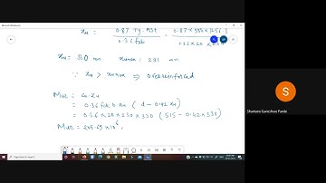 Analysis of singly reinforced section (LSM)