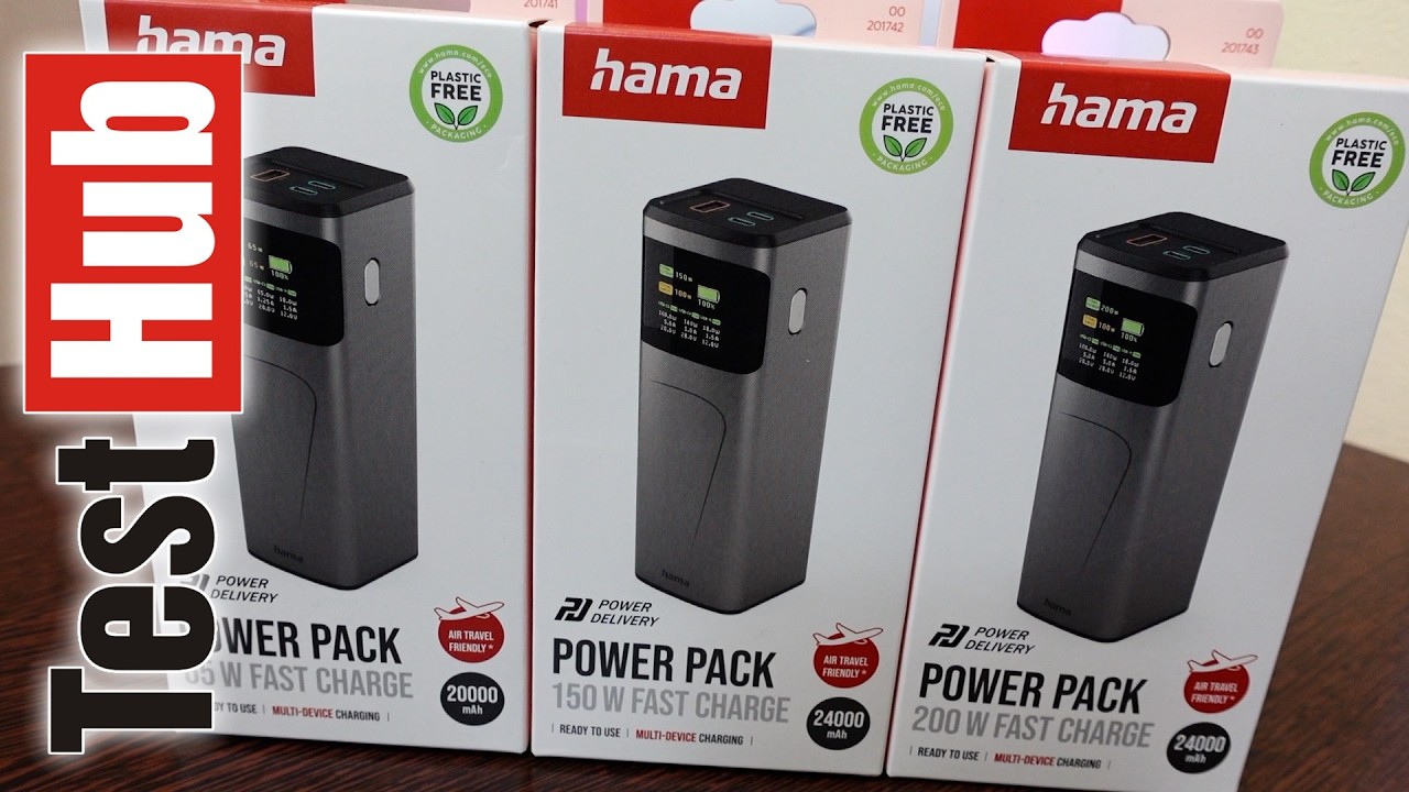 Hama High Power 65W, 150W, 200W - power bank gotowy do użycia po wyjęciu z pudełka