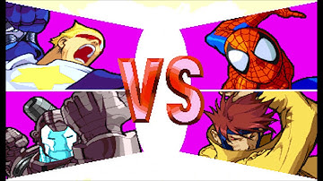 Marvel vs Capcom 1 ( Arcade ) - War Machine / Captain Commando Playthrough ( Apr 12, 2019 )