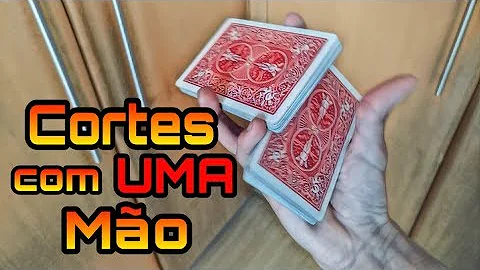 Como cortar baralho com uma mão só?