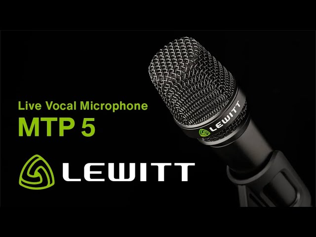 LEWITT MTP 5 Live Vocal Microphone - Official Product video with