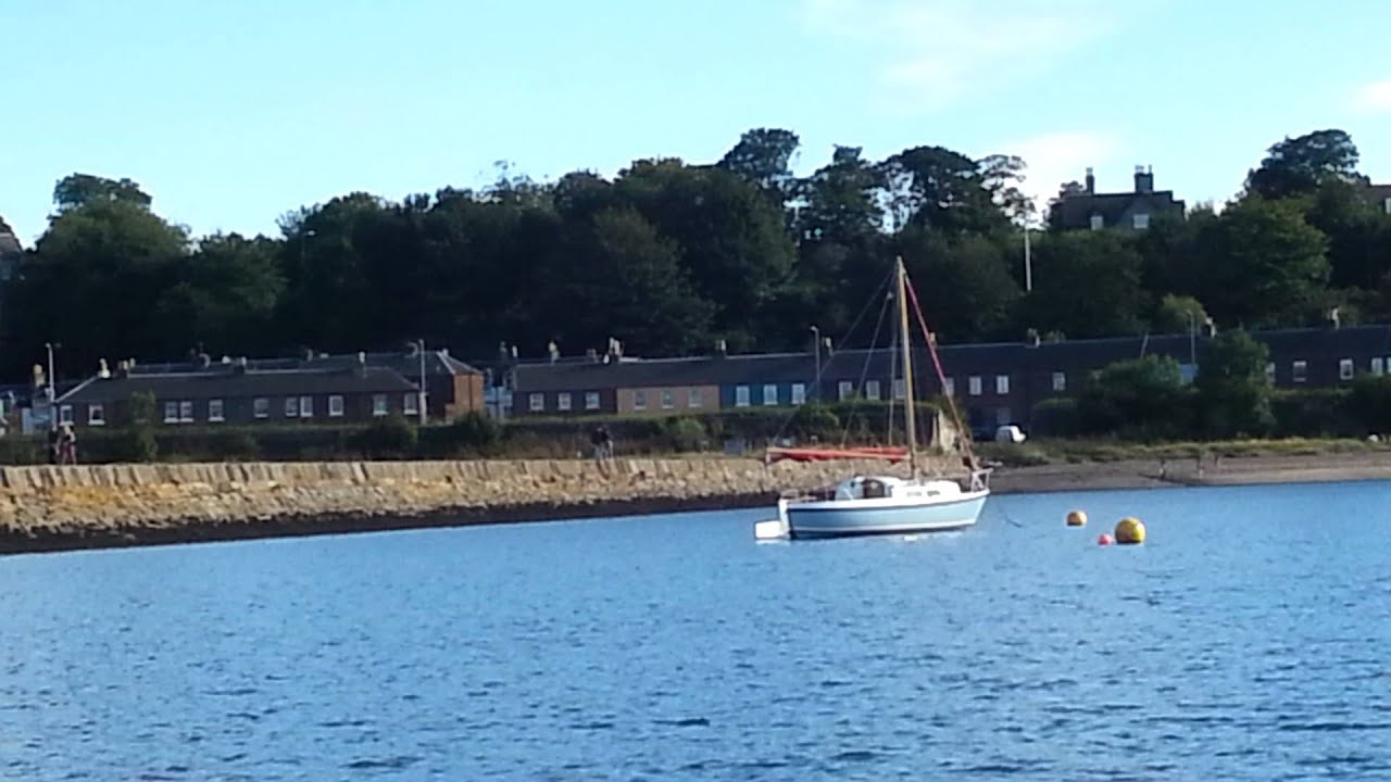 Dylan Winter's KTL lying at mooring in Edinburgh Granton Harbour