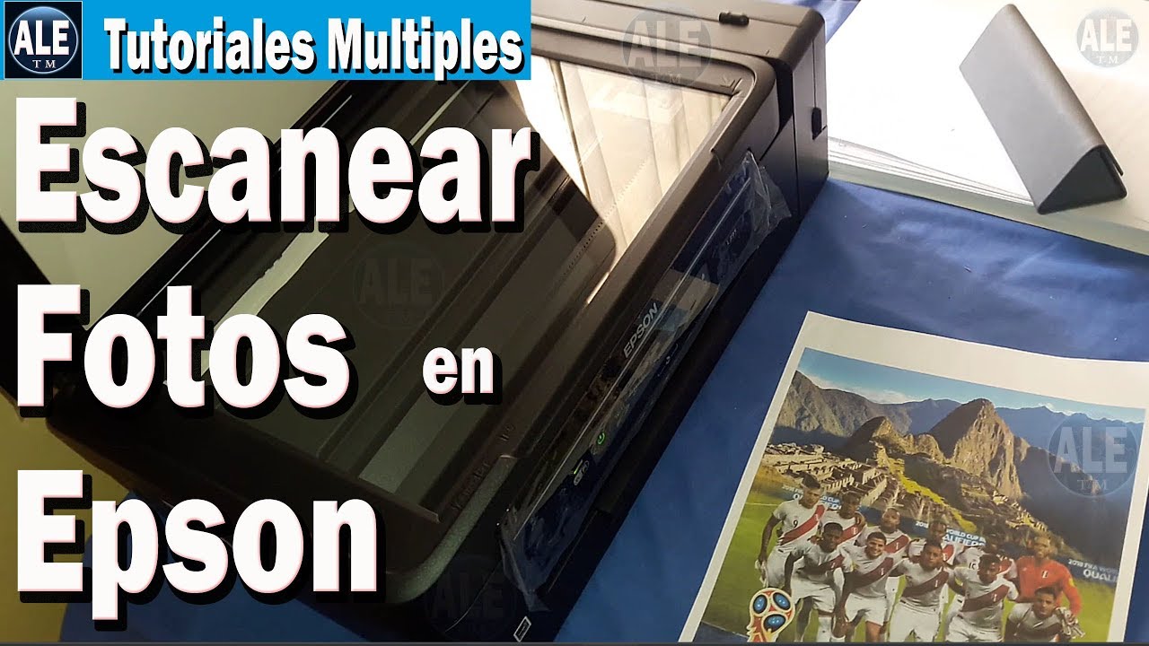 Como Escanear Documentos Fotos - Escanear En Epson L395 - YouTube