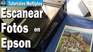 Como Escanear Documentos Fotos - Escanear En Epson L395 - YouTube