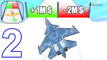 Plane Evolution! - Gameplay Walkthrough Part 2 Levels 13-21 Merge Plane Game (iOS, Android)