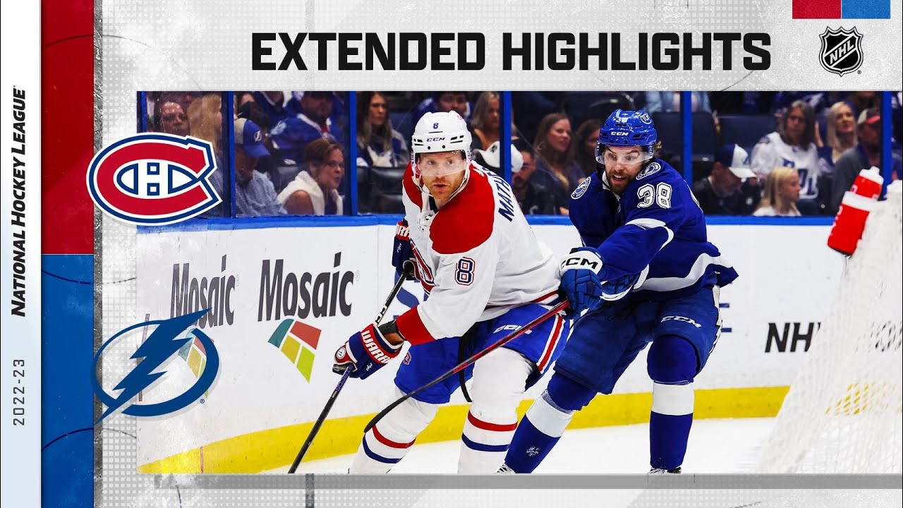 Montreal Canadiens vs. Tampa Bay Lightning Mar 18, 2023 HIGHLIGHTS YouTube