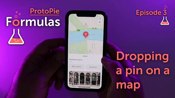 Patreon exclusive: Using ProtoPie formulas to prototype Dropping a pin on a map