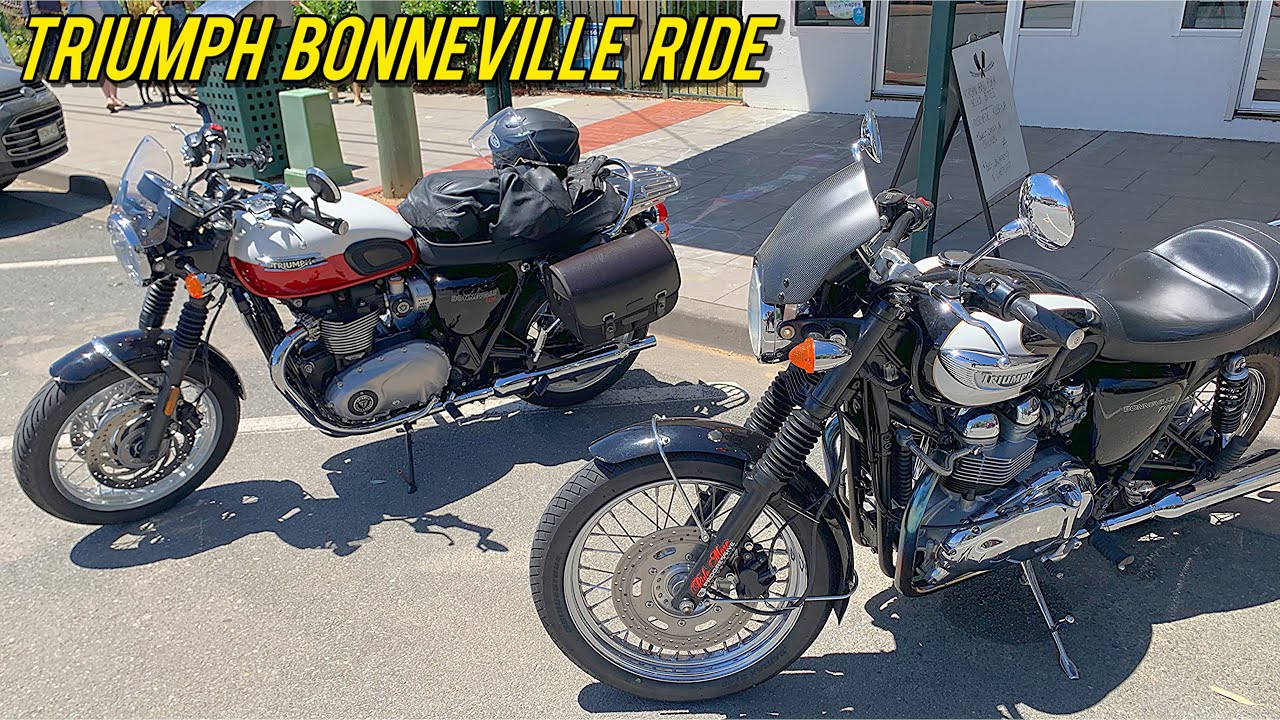 Country Cruise On Two Triumph Bonnevilles 
