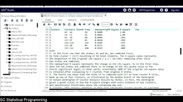 SAS Statistical Analyst Certification Prep Course: Predictive Modeling Proc Cluster