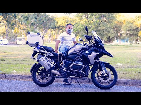 Video 1.55m (1 mét dưỡi) lên xe BMW R 1250 GS như thế nào ||... - youtube