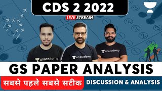 Mahasangram | CDS 2 2022 | GS Paper Analysis | Shree Prateek | Unacademy - Shaurya