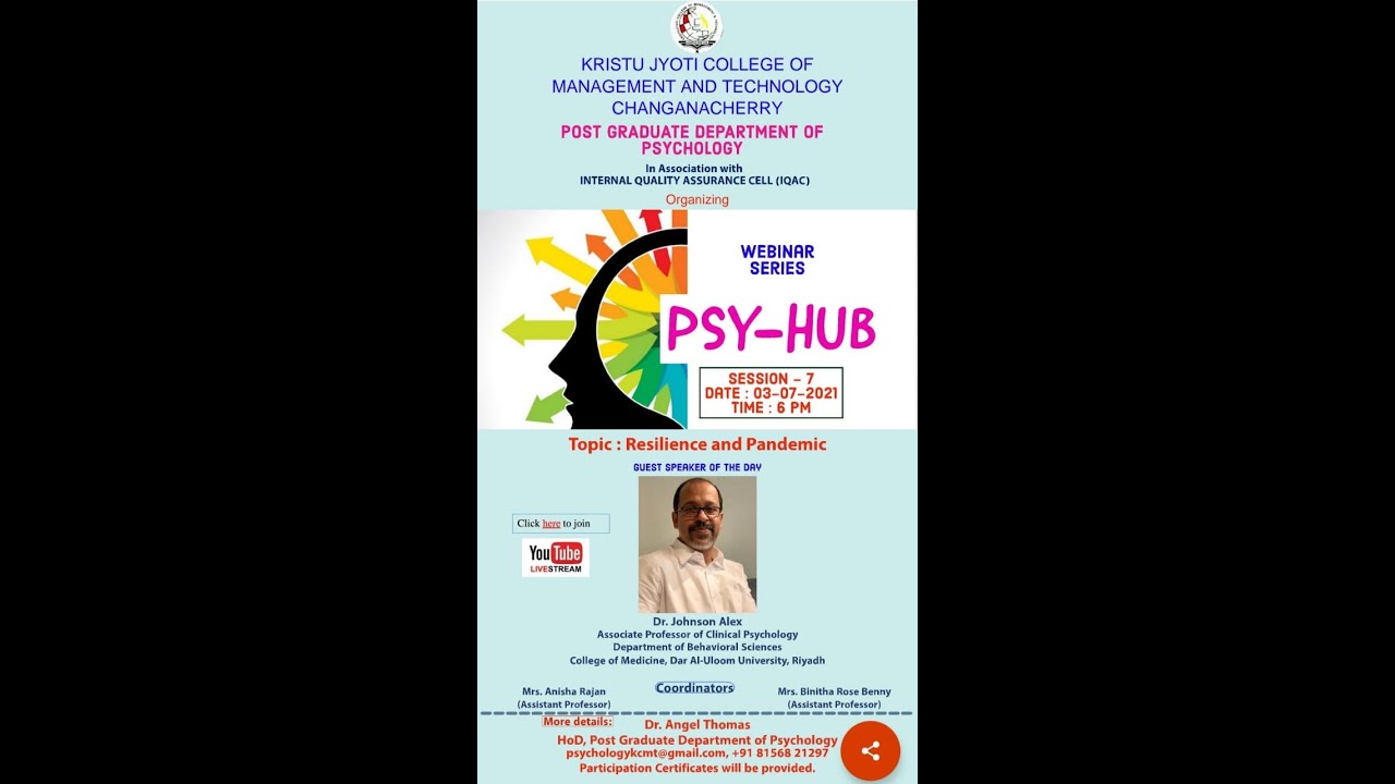 Psy Hub 7 Resilience and Pandemic - YouTube