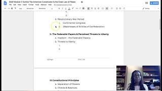 POSC 100 Module 2: Part I The American Constitution & the GLOP