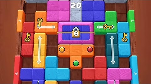 Wood Away Block Jam Level 124 Game Walkthrough Solution