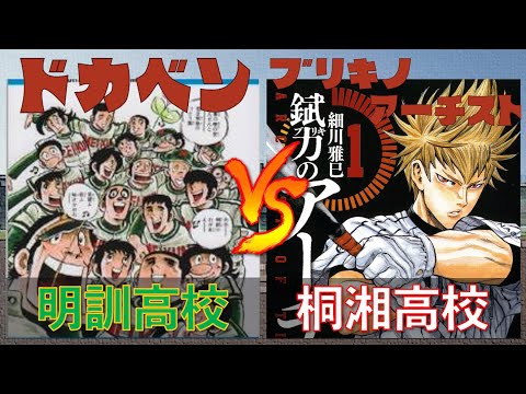 明訓高校(ドカベン) vs 桐湘高校(錻力のアーチスト)【パワプロ2020】